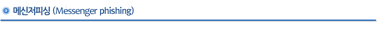 메신저피싱(Messenger phishing)